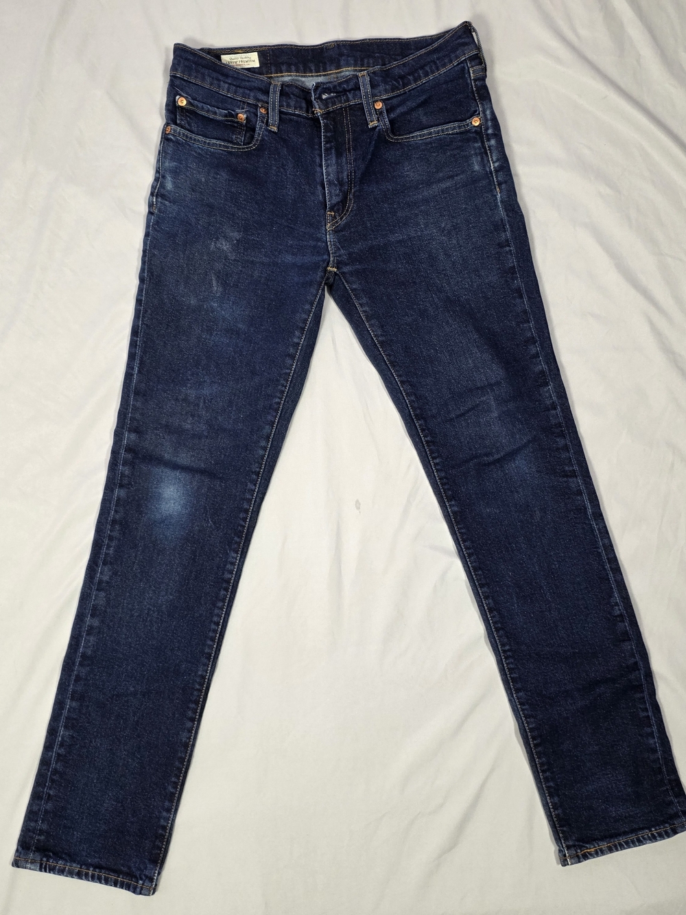 511 Levi's Premium Slim Fit Medium Wash Blue Denim Jeans Solid 31x32